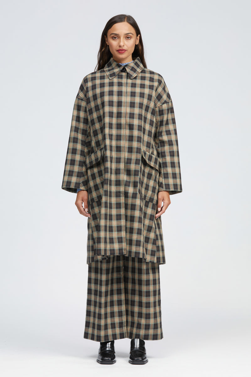 Musgrave Coat Brown/Mint Check – búl